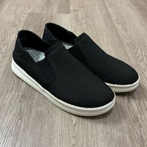 OluKai Black Slip-On Flats